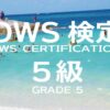 【公式】OWS検定5級の映像